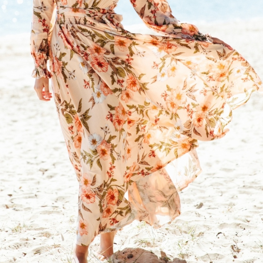 NWT Jaase Australian Floral Boho Hippie Maxi Dress - Picture 3 of 3